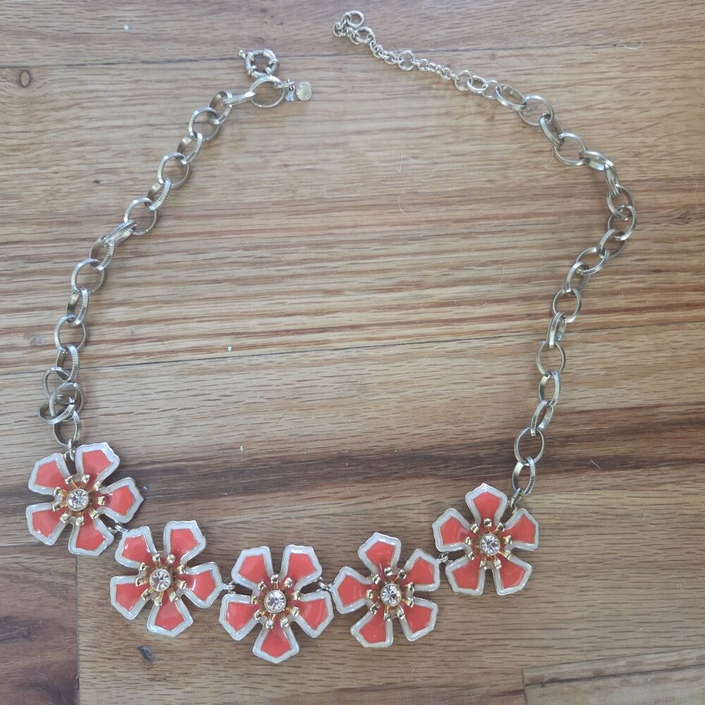 Jcrew statement floral necklace
